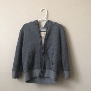 Grey zip up hoodie